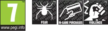 Pegi rating 7 (fear, in-game purchases, violence)